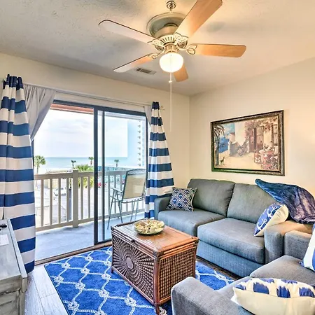 Cozy Condo With Balcony And Ocean View Walk To Beach!